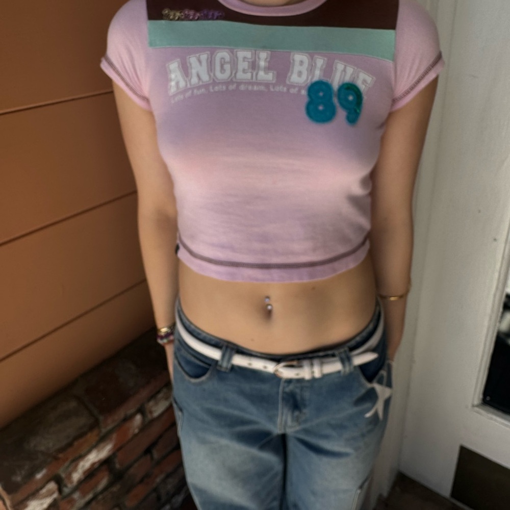 Y2k vintage crop top XS super cute